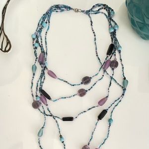 Glass bead necklace